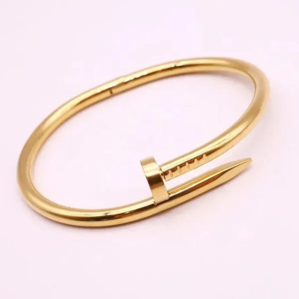 Cartier Nail Stainless Steel Bracelet – Available in Silver and Gold