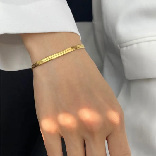 Stainless Steel Adjustable Snake Bracelet Anklet Fashion Jewelry