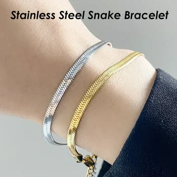 Stainless Steel Adjustable Snake  Bracelet Anklet Fashion Jewelry