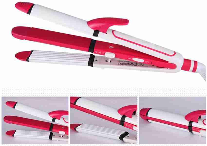 Shinon Professional Hair 3 in 1 Straightener-Curler-Crimper Premium Quality