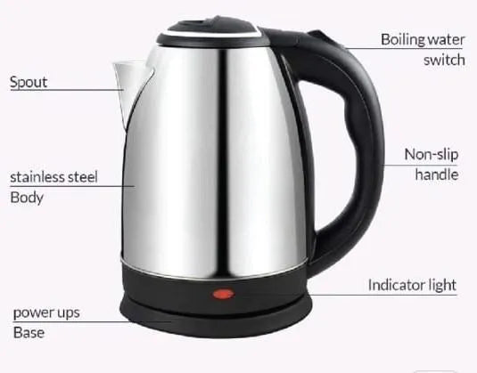 Electric Kettle Stainless Steel 220V Electric Water Kettle