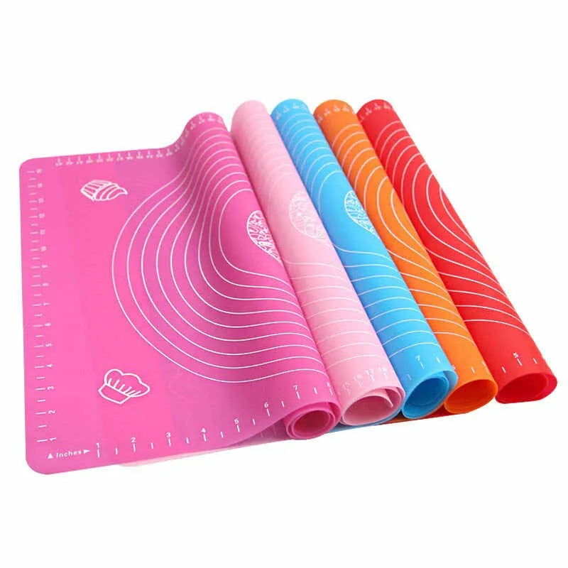 Silicone Baking Roti Mat for Pastry & Roti Rolling Extra Large with Measurements