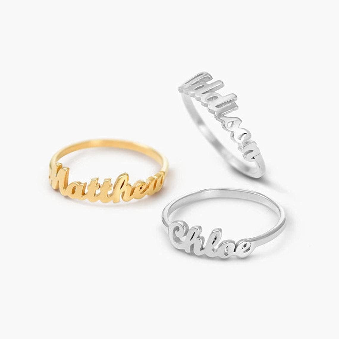 Customize Name Ring