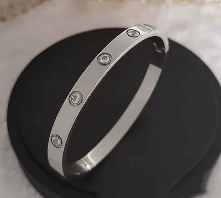 Cartier Bangle Stainless Steel Open Cuff Bangle