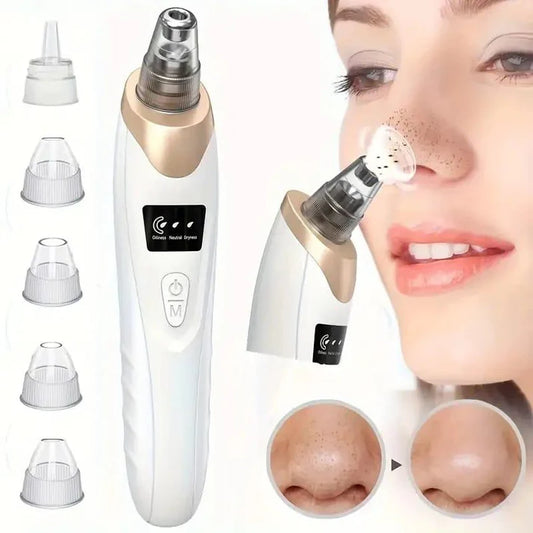 5-In-1 Rechargeable Suction Acne and Blackhead Remover for Men and Women