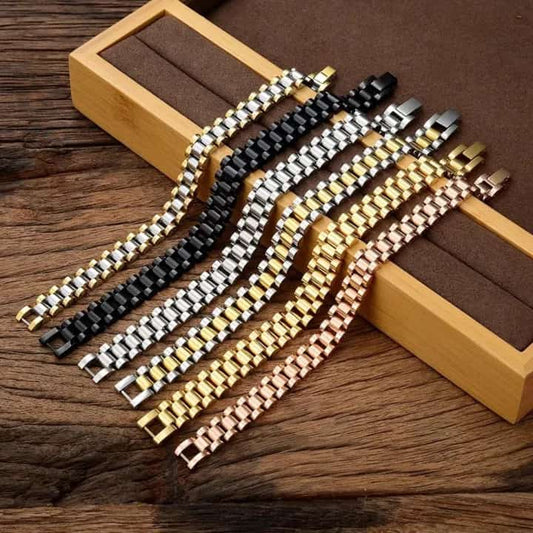 Gold Plated Cuban Chain Bracelet for Men and Women