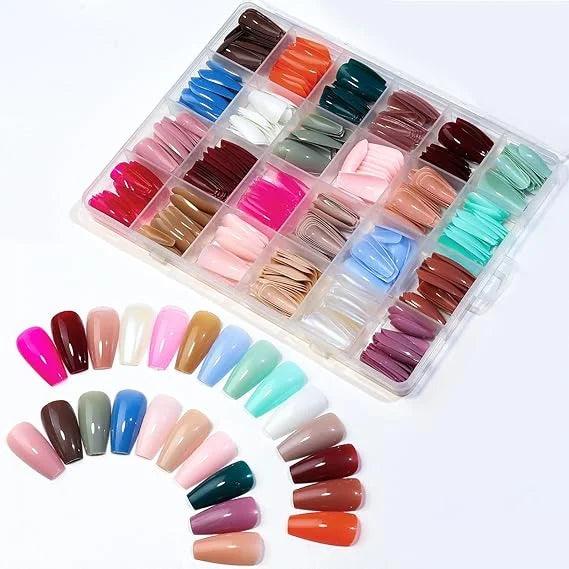 Artificial Nails Pack - 576 Pcs Nails