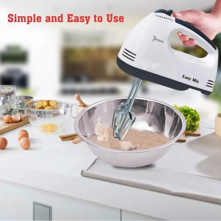 Scarlett 2in1 Electric Hand Mixer Beater 7 Speed Modes