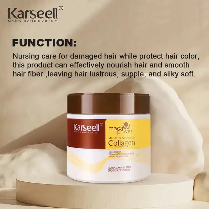 Karseell Collagen Hair Treatment Mask For Dry Damaged & All Hair Types - 500ml