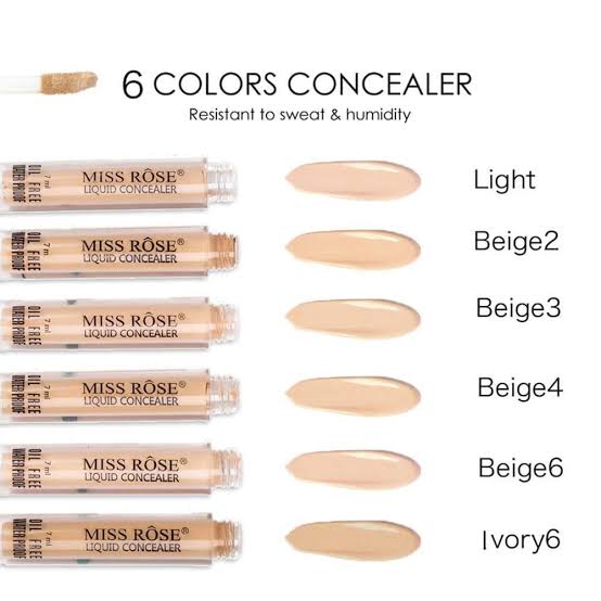 MISS ROSE Oil Free Waterproof Liquid Concealer