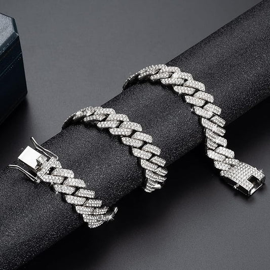 ICE CUBAN LINK BRACELET For Men & Women