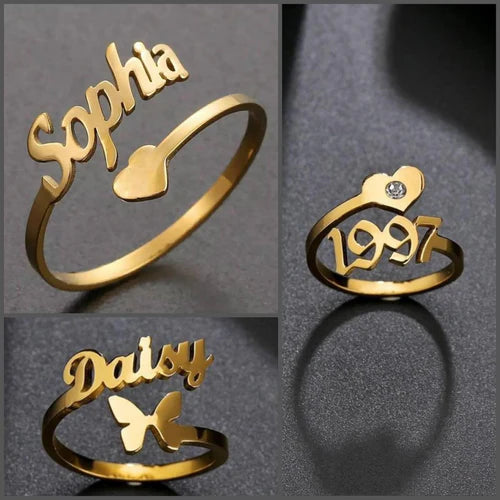 Customize Name Ring