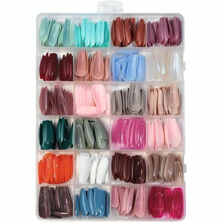 Artificial Nails Pack - 576 Pcs Nails