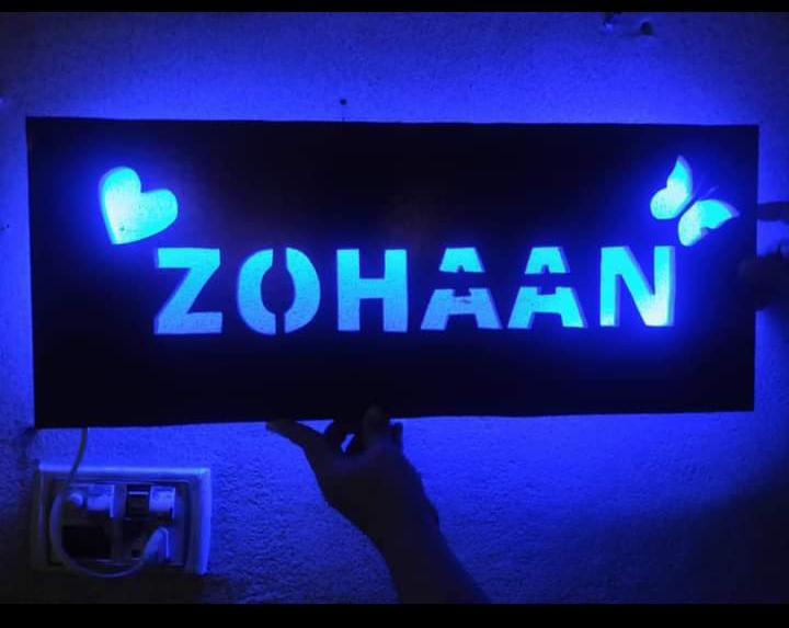 Design Your Own Customized LED Name Wall Frame