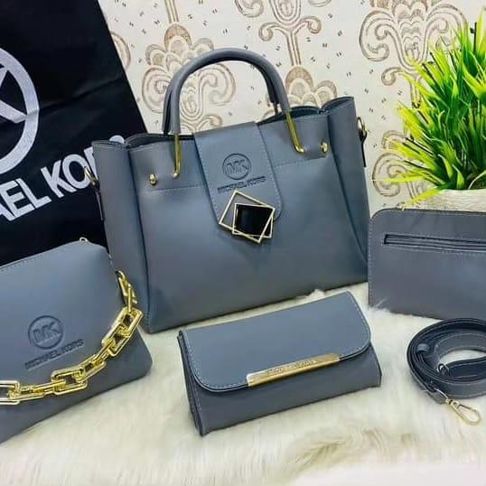 4 PCs Women Premium Quality Bags Set