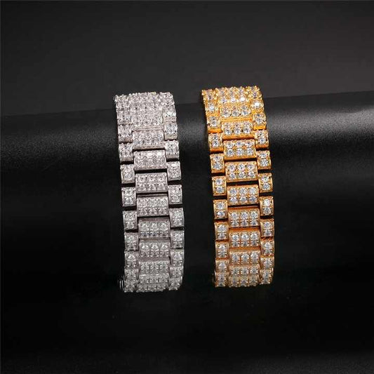 Faux crystal zircon bracelet