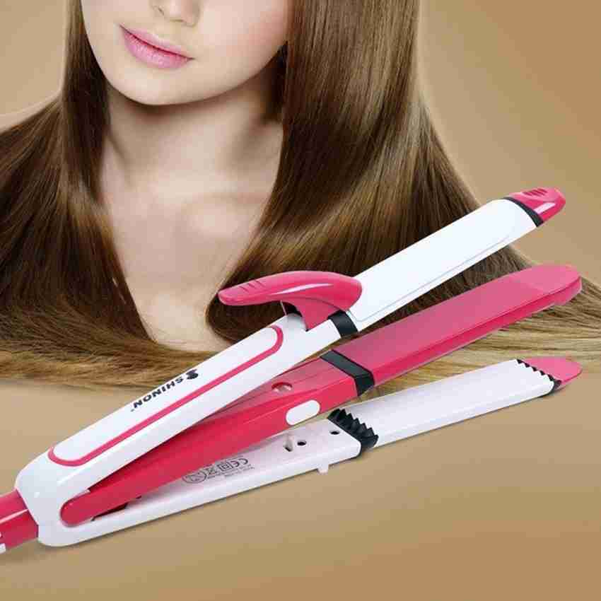 Shinon Professional Hair 3 in 1 Straightener-Curler-Crimper Premium Quality