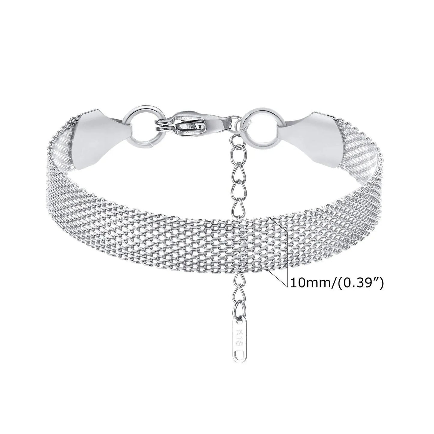 Stainless Steel Bracelet for Men & Women Mesh Link Bracelet