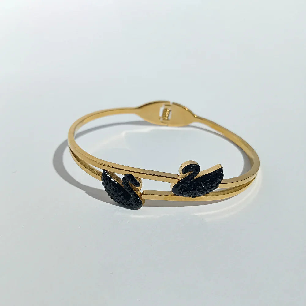 Black Swan Double Duck Bracelet