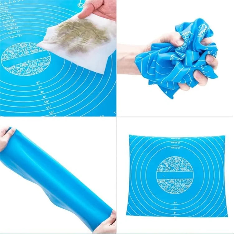 Silicone Baking Roti Mat for Pastry & Roti Rolling Extra Large with Measurements