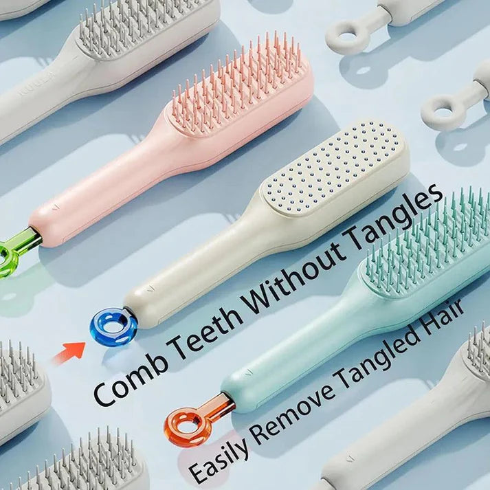 SELF CLEANING HAIR BRUSH