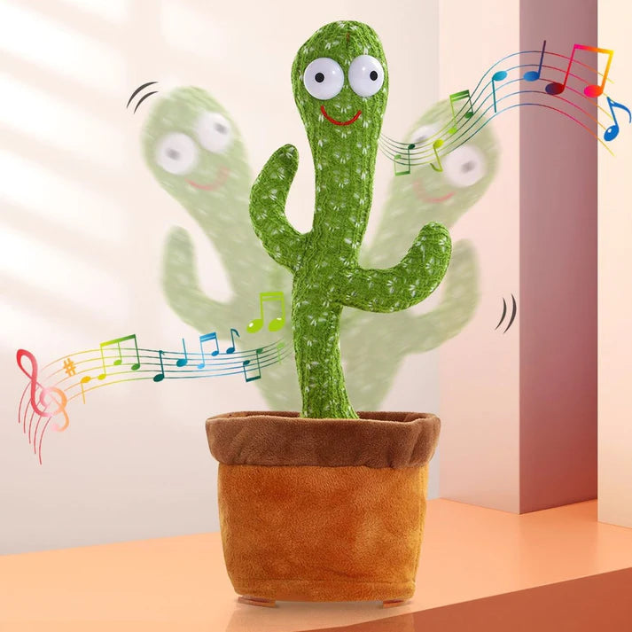 Rechargeable Dancing Cactus With Lights Music And Talk Back