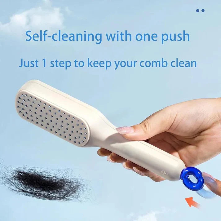 SELF CLEANING HAIR BRUSH